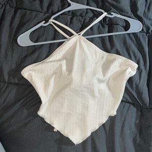 Wild fable size medium cream halter wrap top